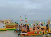 Optimis Rekor Muri, Panpel Gelar Gladi Tarian Di Atas Laut