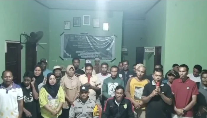 Pemdes Dan Bhabinkamtibmas Man-Gega Gelar Rapat Umum Bahas Pesta Tanpa Izin Polisi